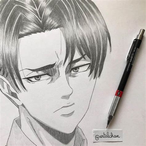 Drawings of Levi Ackerman from Attack on Titan - Beautiful Dawn Designs