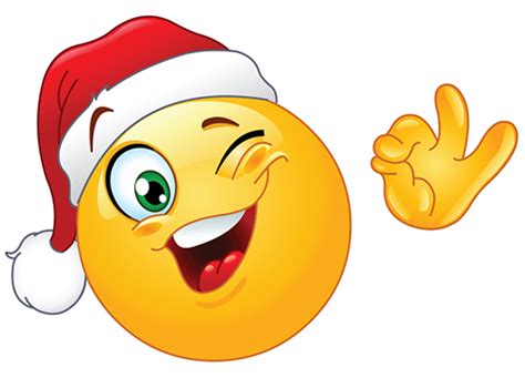 Winking Santa Smiley | Funny emoji faces, Funny emoji, Funny emoticons