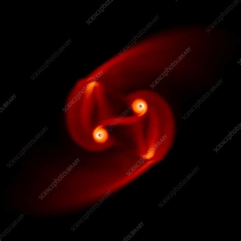 Binary star formation - Stock Image - R590/0148 - Science Photo Library