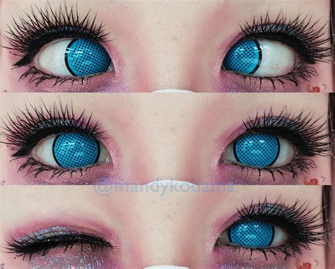 Mandy Kodama =^ ⋏ ^=: Review: Contact Lenses - Sweety Crazy Lens - Cyan Mesh (From Uniqso)