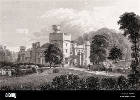 Craigend Castle, Milngavie, Stirlingshire, 19th century, from Modern Athens by Th. H. Shepherd ...