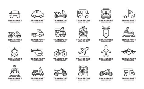 Premium Vector | Transportation vector set