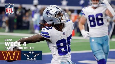 Washington Commanders vs. Dallas Cowboys | Week 4 2022 Game Highlights - Uohere