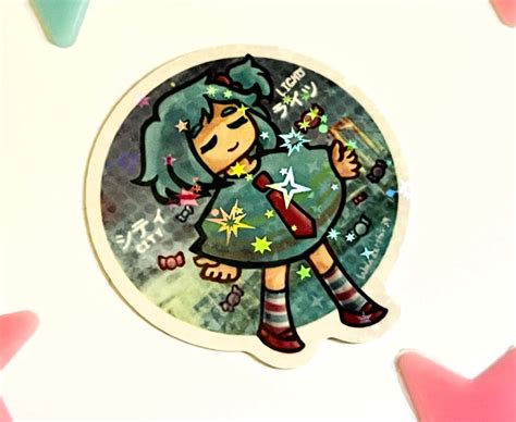 City Lights - Holographic Sticker (Vocaloid/siinamota; 2" in.) - wanderstar's Ko-fi Shop - Ko-fi ...