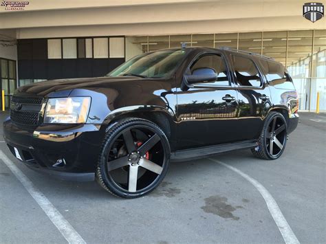 Chevrolet Tahoe Dub Baller - S116 Wheels Black & Machined with Dark Tint