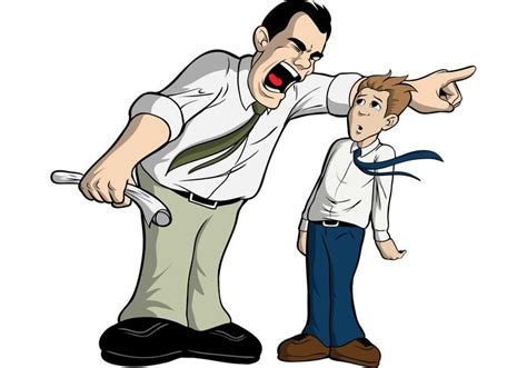 Man Getting Fired By Mean Boss | Free Vector Art at Vecteezy!