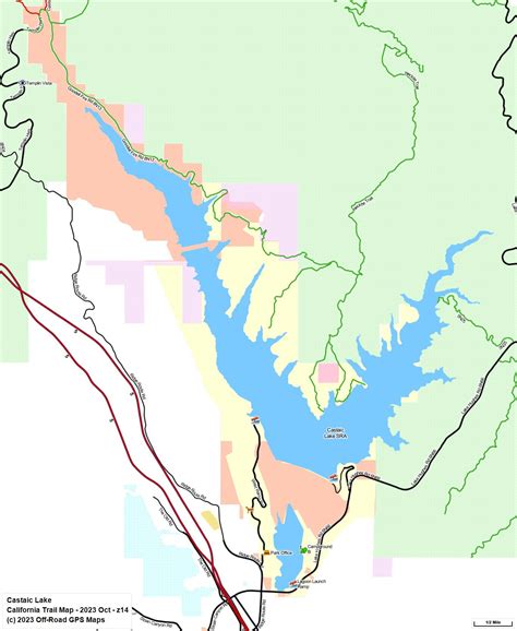 Castaic Lake SRA - California Trail Map