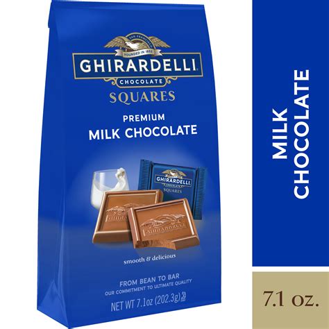 GHIRARDELLI Premium Milk Chocolate Squares, 7.1 OZ Bag - Walmart.com ...