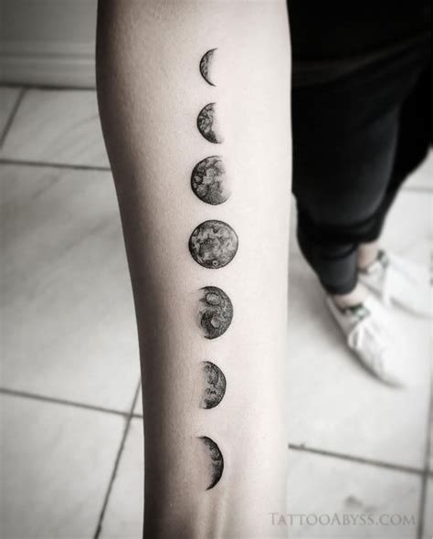 Lunar Phases Tattoo