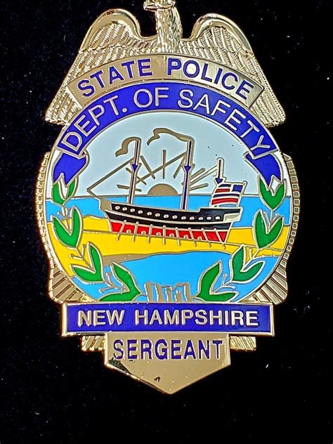 Collectors-Badges Auctions - New Hampshire State Police Sergeant