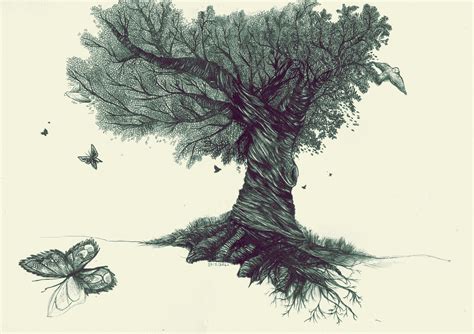 Scary Trees Drawing at GetDrawings | Free download