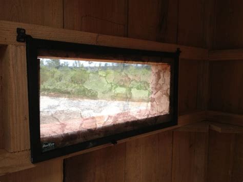 Camo Hinge Window Inside | Deer stand, Deer stand windows, Deer hunting stands