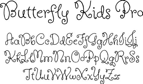 Butterfly Kids Pro Font by Neapolitan | Butterfly kids, Lettering fonts, Cute letter fonts