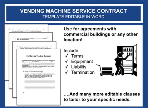 Vending Machine Business Starter Bundle TEMPLATE Proposal EDITABLE in CANVA Site Agreement ...