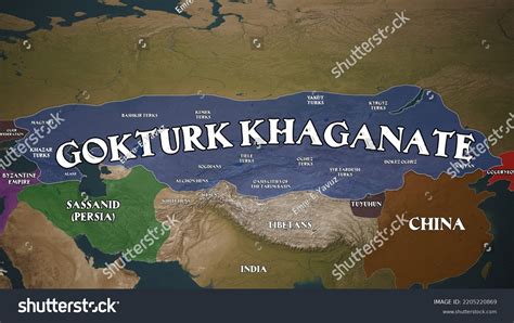 Map First Gokturk Empire Greatest Extent Stock Illustration 2205220869 | Shutterstock