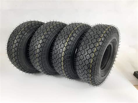 4x, 4.00-5 (330x100) Black Solid (Infilled) Mobility Scooter Tyres (Good Care): Amazon.co.uk ...