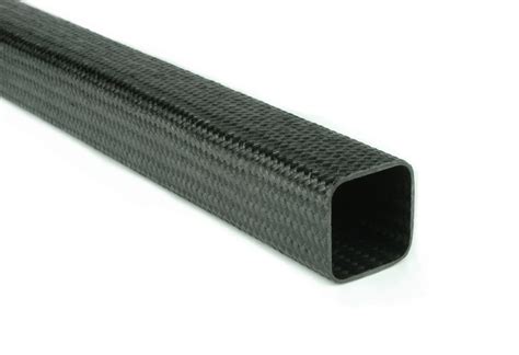 Braided EconomyTube™ Carbon Fiber Square Tubing ~ 0.75" x 0.75" x 48" | DragonPlate