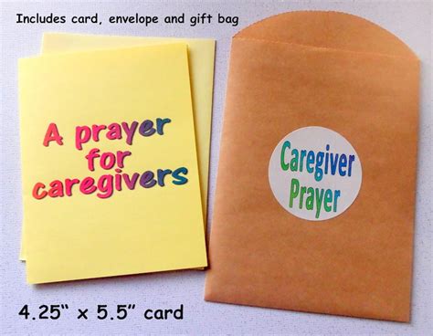 Prayer for caregivers card caregiver card pray for | Etsy