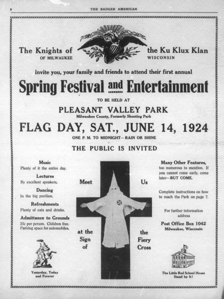 Knights of the Ku Klux Klan Poster | Poster | Wisconsin Historical Society