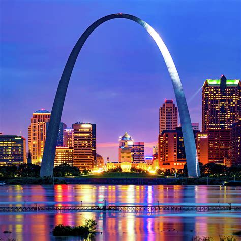 Saint Louis Skyline and The Iconic Gateway Arch Photograph by Gregory Ballos - Fine Art America