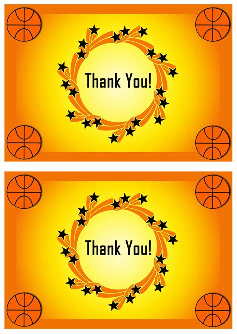 Free Printable Basketball Thank You Cards Web Check Out Our Basketball Printable Thank You ...