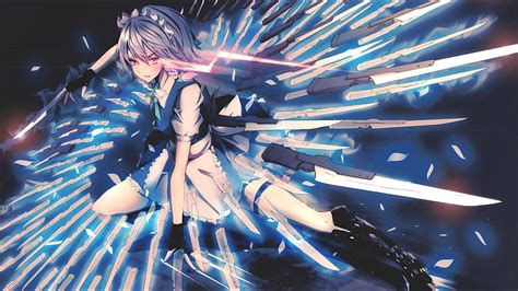 HD wallpaper: anime, Anime Girls, Izayoi Sakuya, touhou | Wallpaper Flare