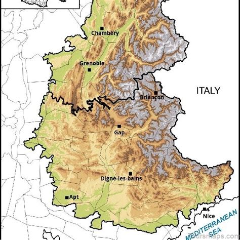 French Alps Map | Travel Map for the French Alps - ToursMaps.com