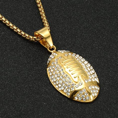 Football Chain [2019 Design] | Gold Football Necklace – Jewelrify