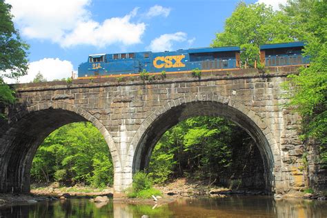 Keystone Arches Double Arch Railroad Bridge Photograph by John Burk