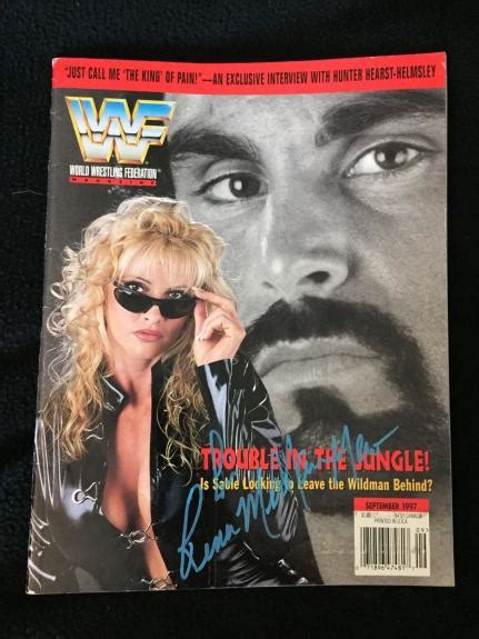 Sable Rena & Marc Mero Signed Wwe Magazine