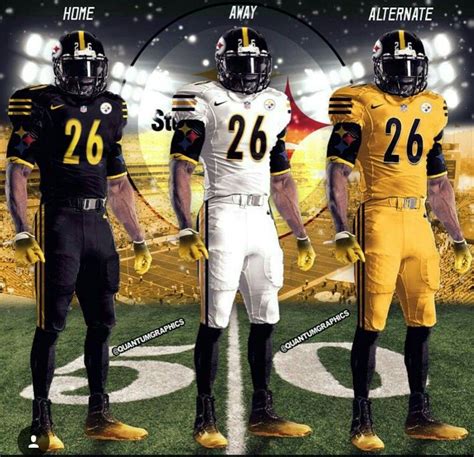 Steelers All Yellow Uniforms