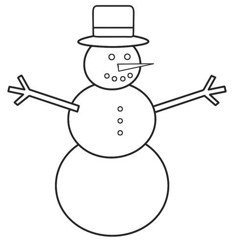 Free Printable Snowman Coloring Pages For Kids