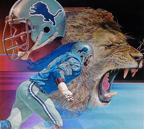 Detroit Lions artwork | Football art, Lion artwork, Sports art