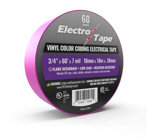 General Purpose Color Coding Electrical Tape - 60 Series - Electro Tape