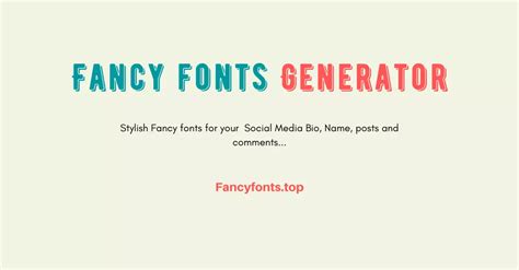 Fancy Fonts Generator (𝓬𝓸𝓹𝔂 𝕒𝕟𝕕 𝓅𝒶𝓈𝓉𝑒) ️💕