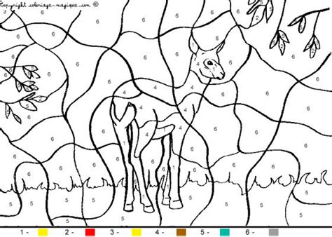 Coloriages magiques animaux - Animal de la savane - Coloriages magiques