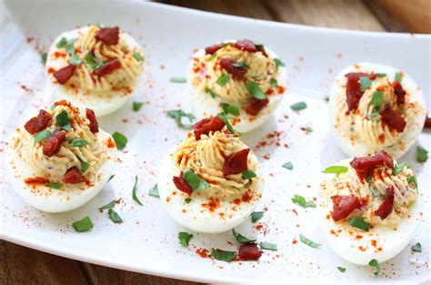 Spanish Deviled Eggs - The Daring Gourmet