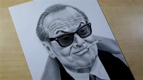 Jack Nicholson Drawing / Time-lapse - YouTube