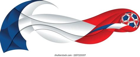 Red White Blue Soccer Ball Leaving Stock Vector (Royalty Free) 2207225337 | Shutterstock