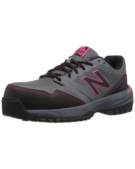 New Balance Composite Toe 589 V1 Industrial Shoe in Grey/Pink (Gray ...