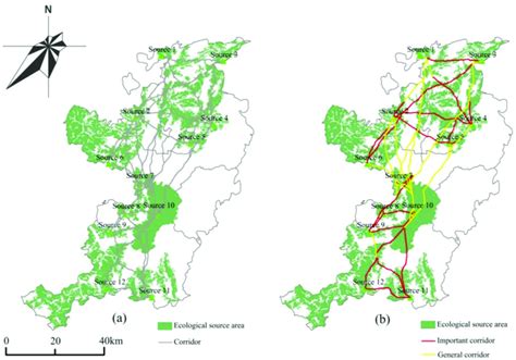 Ecological corridor network: extraction results of ecological corridors... | Download Scientific ...