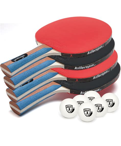 JET SET 4 Premium Ping Pong Paddle Bundle | Killerspin Table Tennis