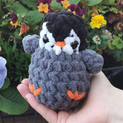 Penguin crochet super soft plush plushie... - Depop