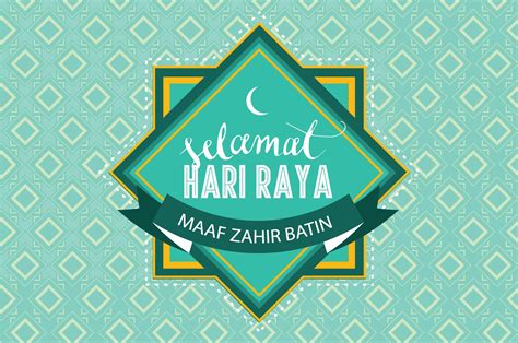 hari raya greeting template vector | Illustrator Graphics ~ Creative Market