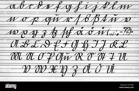 writing, alphabet, German script, Old German font, lower case letters, upper-case character ...