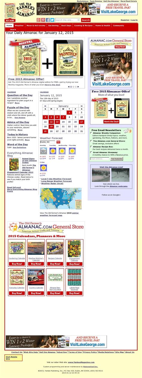 Visit almanac.com for weather, food, astronomy, gardening, home and ...