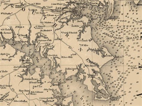 Martenet's 1860 Map of Anne Arundel County, Maryland