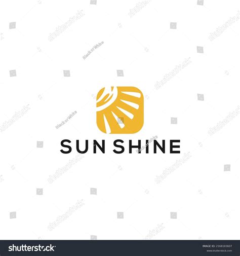 Sunshine Logo Design Concept Template Vector Stock Vector (Royalty Free ...