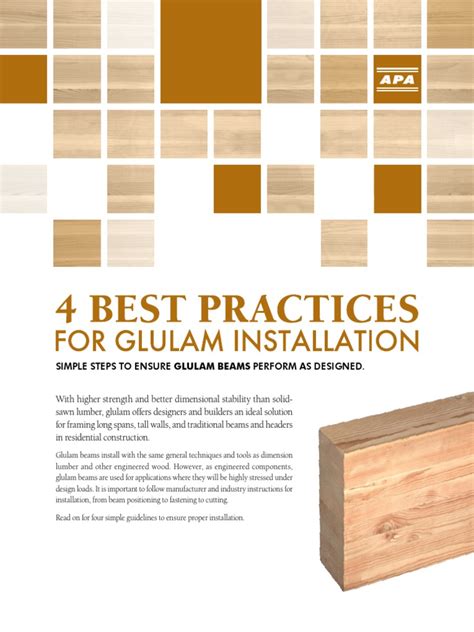 4 Best Practices for Glulam Installation | Lumber | Beam (Structure)