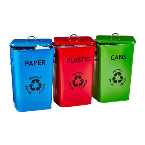 Set of 3 Recycling Bins